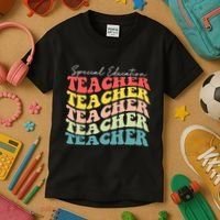 Retro Special Education Teacher Appreciation Kids T-Shirt thumb 3
