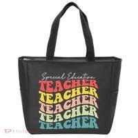 Retro Special Education Teacher Appreciation Tote Bag thumb 0