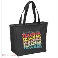 Retro Special Education Teacher Appreciation Tote Bag thumb 2