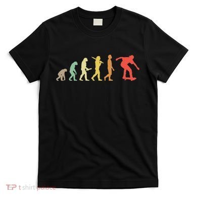 Retro Skating Evolution Gift For Skaters & Skateboarders T-Shirt
