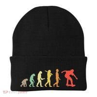 Retro Skating Evolution Gift For Skaters & Skateboarders Beanie thumb 0