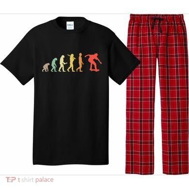 Retro Skating Evolution Gift For Skaters & Skateboarders Pajama Set