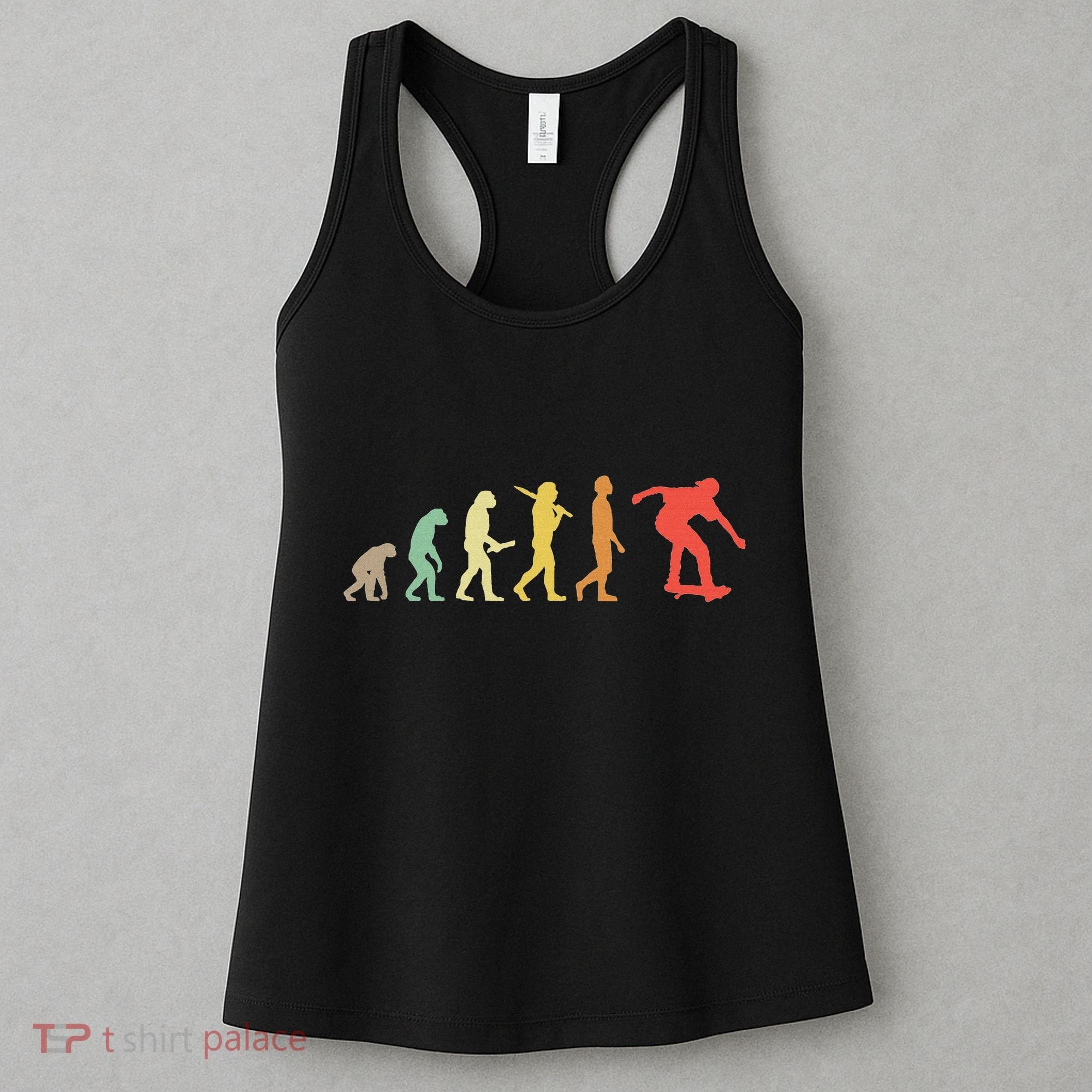 Retro Skating Evolution Gift For Skaters & Skateboarders Women's Tank Top