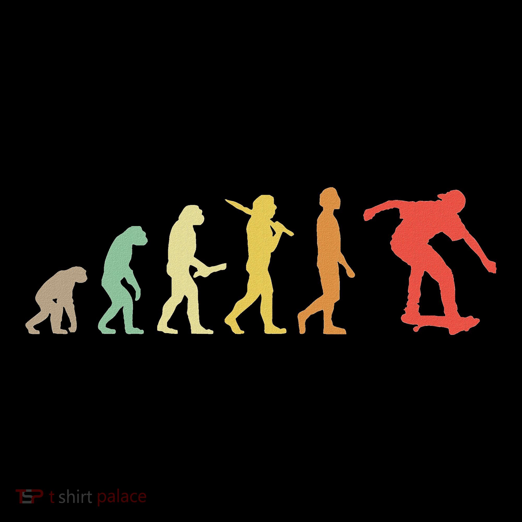 Retro Skating Evolution Gift For Skaters & Skateboarders Baby Bodysuit