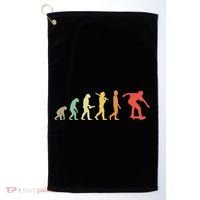 Retro Skating Evolution Gift For Skaters & Skateboarders Golf Towel thumb 0