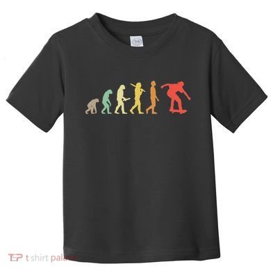 Retro Skating Evolution Gift For Skaters & Skateboarders Toddler T-Shirt
