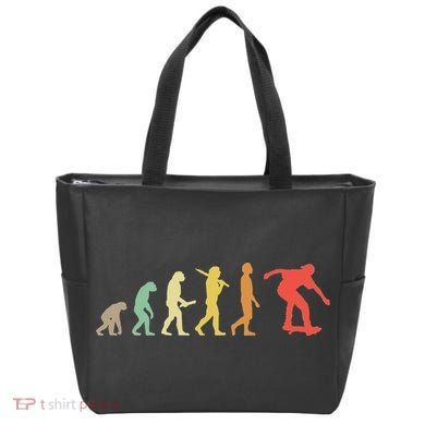 Retro Skating Evolution Gift For Skaters & Skateboarders Tote Bag