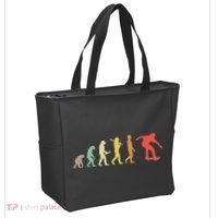 Retro Skating Evolution Gift For Skaters & Skateboarders Tote Bag thumb 2