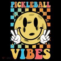 Retro Smiley Emoji Pickleball Vibes Coffee Mug thumb 5