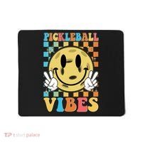 Retro Smiley Emoji Pickleball Vibes Mousepad thumb 0
