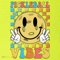 Retro Smiley Emoji Pickleball Vibes T-Shirt thumb 5