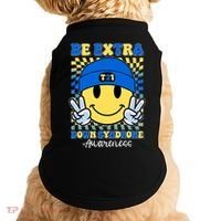 Retro Smiley Emoji Be Extra Down Syndrome Awareness Doggie Tank thumb 0