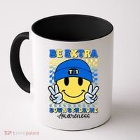 Retro Smiley Emoji Be Extra Down Syndrome Awareness Coffee Mug thumb 0