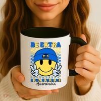 Retro Smiley Emoji Be Extra Down Syndrome Awareness Coffee Mug thumb 3