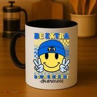 Retro Smiley Emoji Be Extra Down Syndrome Awareness Coffee Mug thumb 4