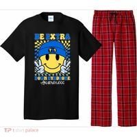 Retro Smiley Emoji Be Extra Down Syndrome Awareness Pajama Set thumb 0