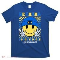 Retro Smiley Emoji Be Extra Down Syndrome Awareness T-Shirt thumb 0
