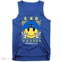 Retro Smiley Emoji Be Extra Down Syndrome Awareness Tank Top thumb 0