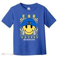 Retro Smiley Emoji Be Extra Down Syndrome Awareness Toddler T-Shirt thumb 0
