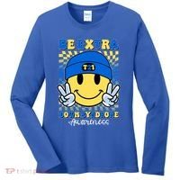 Retro Smiley Emoji Be Extra Down Syndrome Awareness Women's Long Sleeve Shirt thumb 0