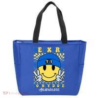 Retro Smiley Emoji Be Extra Down Syndrome Awareness Tote Bag thumb 0