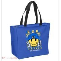 Retro Smiley Emoji Be Extra Down Syndrome Awareness Tote Bag thumb 2