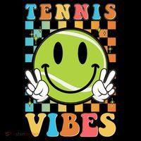 Retro Smiley Emoji Tennis Vibes Coffee Mug thumb 5