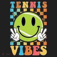 Retro Smiley Emoji Tennis Vibes Beanie thumb 2