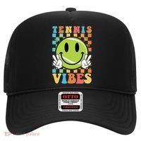 Retro Smiley Emoji Tennis Vibes Hat thumb 0