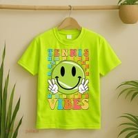 Retro Smiley Emoji Tennis Vibes T-Shirt thumb 2