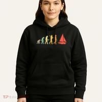 Retro Sailing Evolution Gift For Sailors And Skippers Gift Hoodie thumb 5