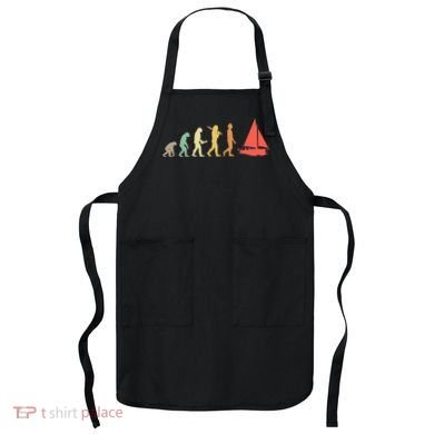 Retro Sailing Evolution Gift For Sailors And Skippers Gift Apron