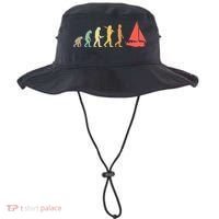 Retro Sailing Evolution Gift For Sailors And Skippers Gift Bucket Hat thumb 0