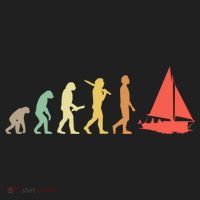 Retro Sailing Evolution Gift For Sailors And Skippers Gift Beanie thumb 2