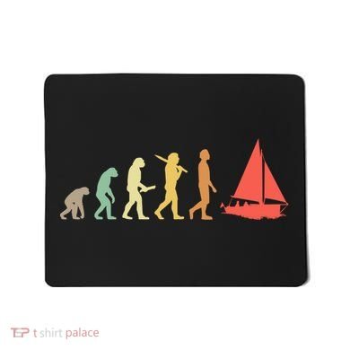 Retro Sailing Evolution Gift For Sailors And Skippers Gift Mousepad