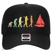 Retro Sailing Evolution Gift For Sailors And Skippers Gift Hat thumb 0