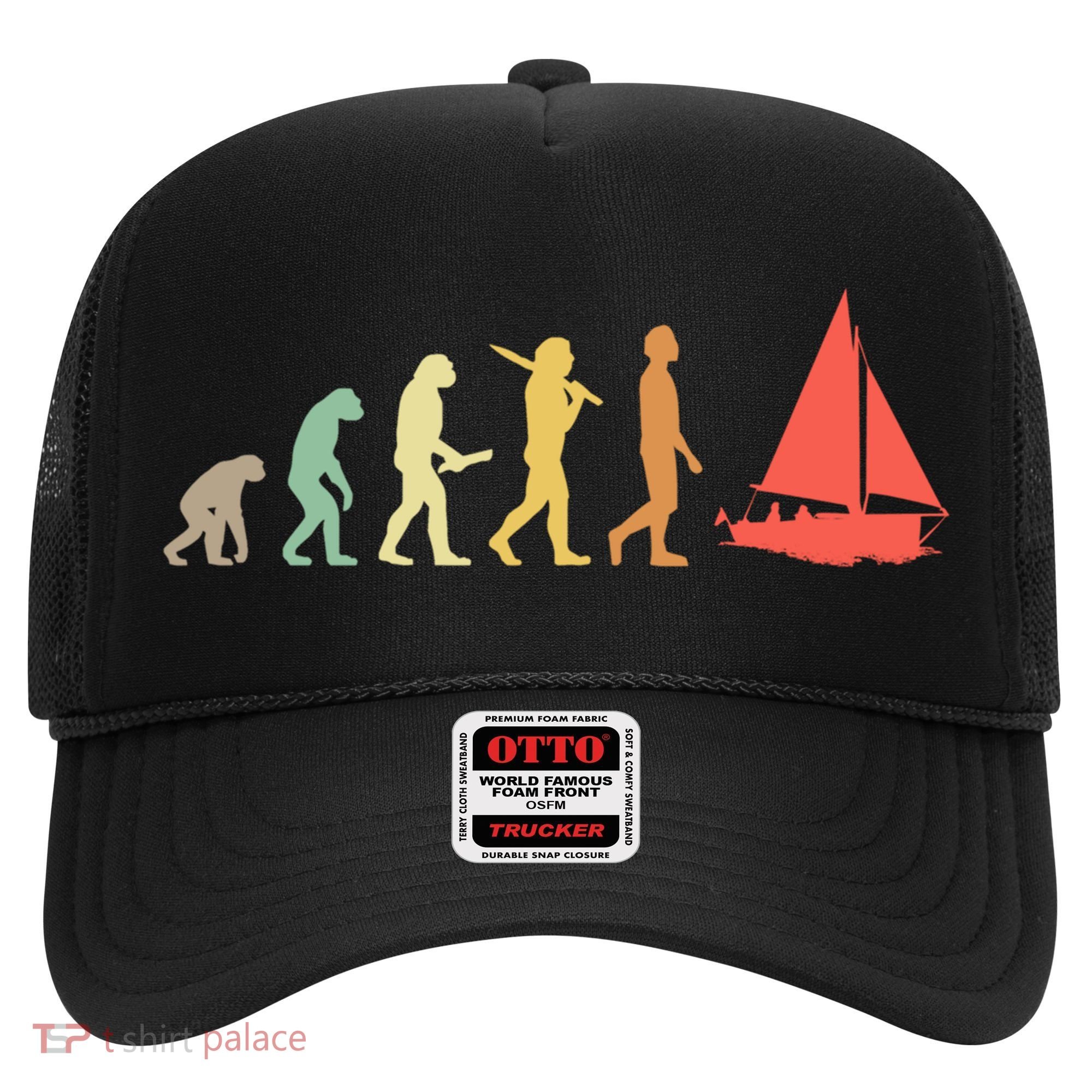 Retro Sailing Evolution Gift For Sailors And Skippers Gift Hat