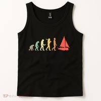 Retro Sailing Evolution Gift For Sailors And Skippers Gift Tank Top thumb 2