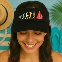 Retro Sailing Evolution Gift For Sailors And Skippers Gift Visor thumb 2