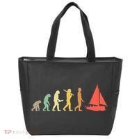 Retro Sailing Evolution Gift For Sailors And Skippers Gift Tote Bag thumb 0