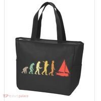 Retro Sailing Evolution Gift For Sailors And Skippers Gift Tote Bag thumb 3