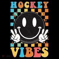 Retro Smiley Emoji Hockey Vibes Coffee Mug thumb 5