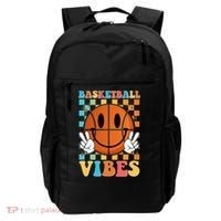 Retro Smiley Emoji Basketball Vibes Backpack thumb 0