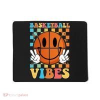 Retro Smiley Emoji Basketball Vibes Mousepad thumb 0