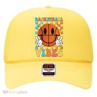 Retro Smiley Emoji Basketball Vibes Hat thumb 0