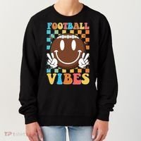 Retro Smiley Emoji Football Vibes Women's Sweatshirt thumb 0