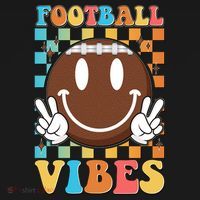 Retro Smiley Emoji Football Vibes Tote Bag thumb 4