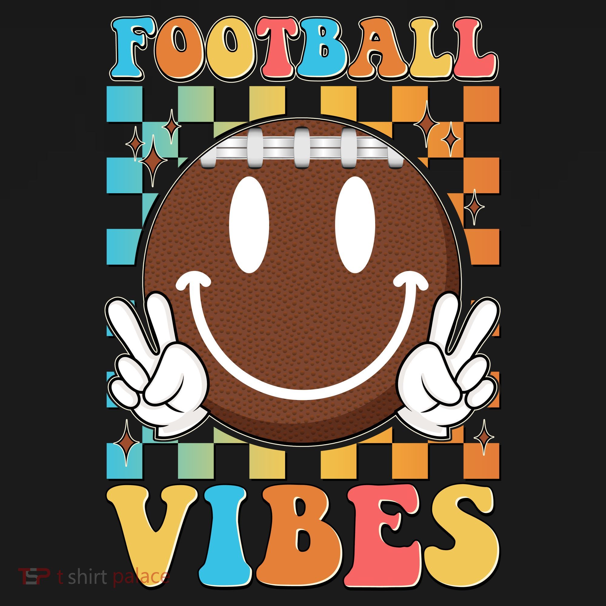 Retro Smiley Emoji Football Vibes Tote Bag