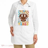 Retro Smiley Emoji Football Vibes Apron thumb 2