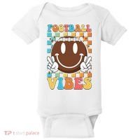 Retro Smiley Emoji Football Vibes Baby Bodysuit thumb 0